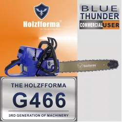 76.5cc Holzfforma® Blue Thunder G466 Gasoline Chain Saw Power Head